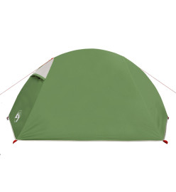 Tente de camping 2 personnes vert 267x154x117 cm taffetas 185T