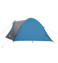 Tente de camping 4 personnes bleu 300x250x132 cm taffetas 185T