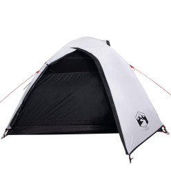 Tente de camping 4 personnes blanc 267x272x145 cm taffetas 185T