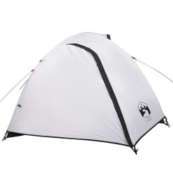 Tente de camping 4 personnes blanc 267x272x145 cm taffetas 185T