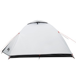 Tente de camping 4 personnes blanc 267x272x145 cm taffetas 185T