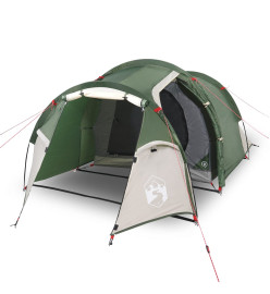 Tente de camping 3 personnes vert 370x185x116 cm taffetas 185T