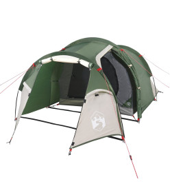 Tente de camping 3 personnes vert 370x185x116 cm taffetas 185T