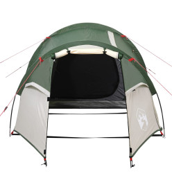 Tente de camping 3 personnes vert 370x185x116 cm taffetas 185T