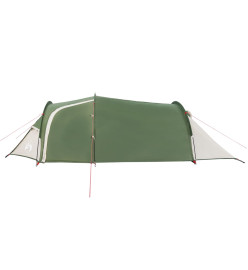 Tente de camping 3 personnes vert 370x185x116 cm taffetas 185T