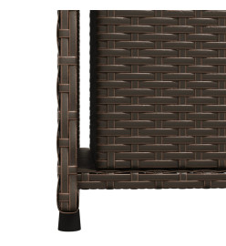 Armoire de rangement jardin marron 50x55x115 cm résine tressée