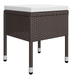 Ensemble de salle à manger de jardin 5 pcs Marron