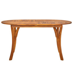 Ensemble de salle à manger de jardin 5 pcs Marron