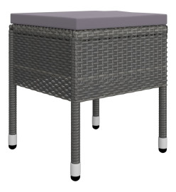 Ensemble de salle à manger de jardin 5 pcs Gris