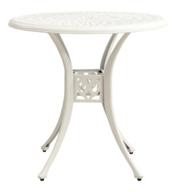 Ensemble de bistro 5 pcs Aluminium coulé Blanc