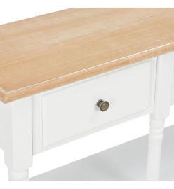 Table console Blanc 120x30x76 cm MDF