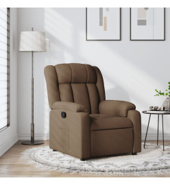 Fauteuil inclinable Marron Tissu