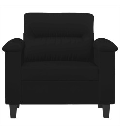 Chaise de canapé noir 60 cm tissu microfibre