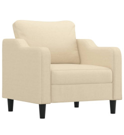 Fauteuil Crème 60 cm Tissu