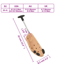 Tendeurs de chaussures EU 39-41 bois massif de hêtre