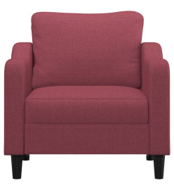 Fauteuil Rouge bordeaux 60 cm Tissu