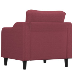 Fauteuil Rouge bordeaux 60 cm Tissu