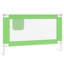 Barrière de sécurité de lit d'enfant Vert 120x25 cm Tissu