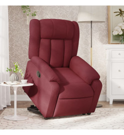 Fauteuil inclinable rouge bordeaux tissu