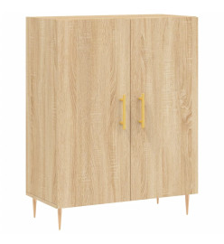 Buffet haut Chêne sonoma 69,5x34x180 cm Bois d'ingénierie