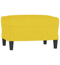 Ensemble de canapés 4 pcs avec coussins Jaune clair Tissu