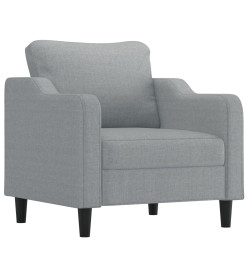 Fauteuil Gris clair 60 cm Tissu