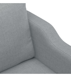 Fauteuil Gris clair 60 cm Tissu