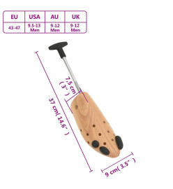 Tendeurs de chaussures EU 43-47 bois massif de hêtre