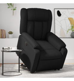 Fauteuil inclinable électrique noir similicuir