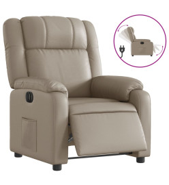 Fauteuil inclinable électrique Cappuccino Similicuir