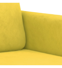 Fauteuil Jaune 60 cm Velours