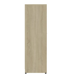 Armoire de bain Blanc et chêne sonoma 30x30x95 cm Aggloméré