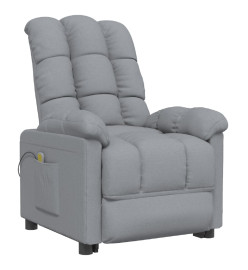 Fauteuil de massage Gris clair Tissu