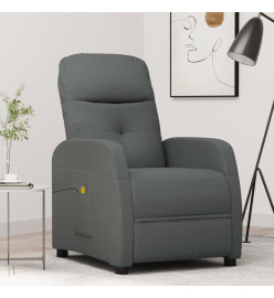 Fauteuil de massage Gris foncé Tissu