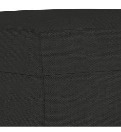 Ensemble de canapés 3 pcs noir tissu