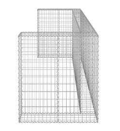 Mur en gabion pour poubelles Acier galvanisé 325x100x110 cm