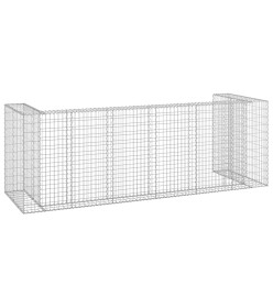 Mur en gabion pour poubelles Acier galvanisé 325x100x110 cm