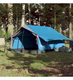 Tente de camping 2 personnes bleu 193x122x96 cm taffetas 185T