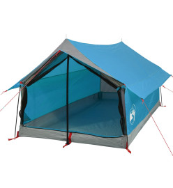 Tente de camping 2 personnes bleu 193x122x96 cm taffetas 185T