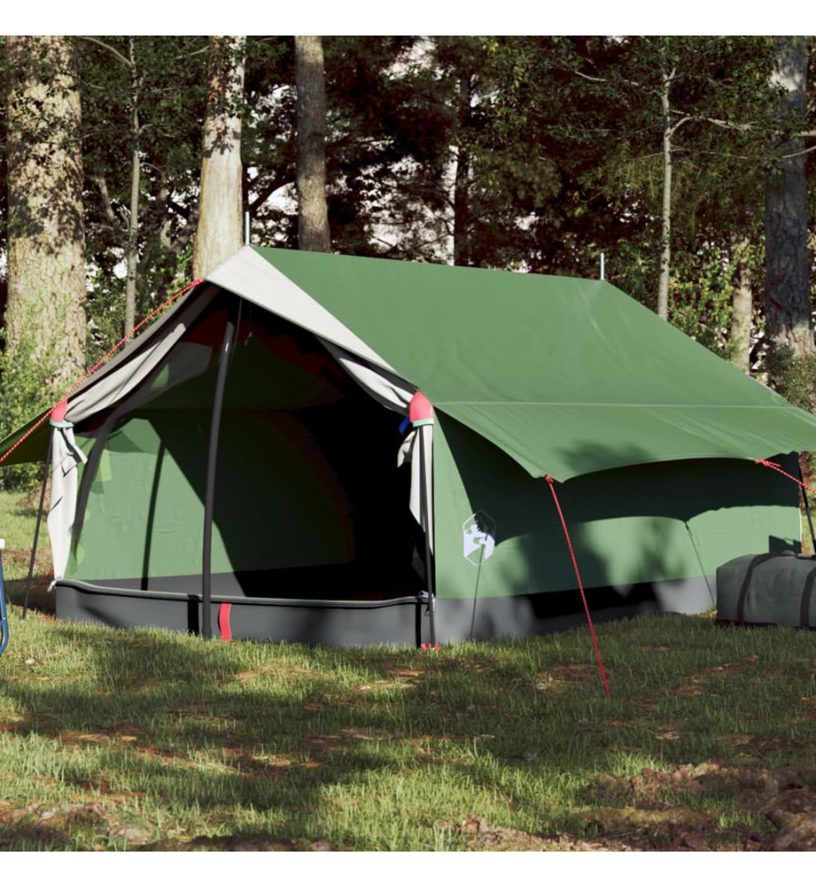 Tente de camping 2 personnes vert 193x122x96 cm taffetas 185T