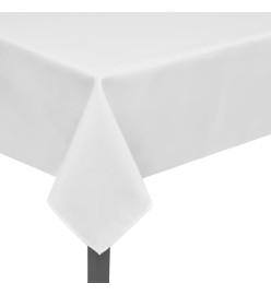 Nappes de table 5 pcs Blanc 250x130 cm