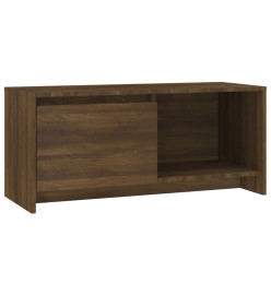 Meuble TV Chêne marron 90x35x40 cm Aggloméré