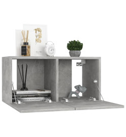 Ensemble de meubles TV 8 pcs Gris béton Aggloméré