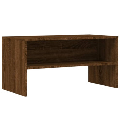 Meuble TV chêne marron 80x40x40 cm bois d'ingénierie