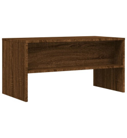 Meuble TV chêne marron 80x40x40 cm bois d'ingénierie