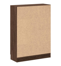 Bibliothèque chêne marron 82,5x30,5x115 cm bois d'ingénierie