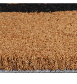 Tapis de porte naturel 40x60 cm fibre de coco touffeté