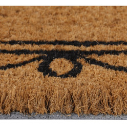 Tapis de porte naturel 45x75 cm fibre de coco touffeté