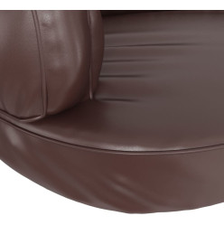 Lit pour chien ergonomique Mousse Marron 88x65 cm Similicuir