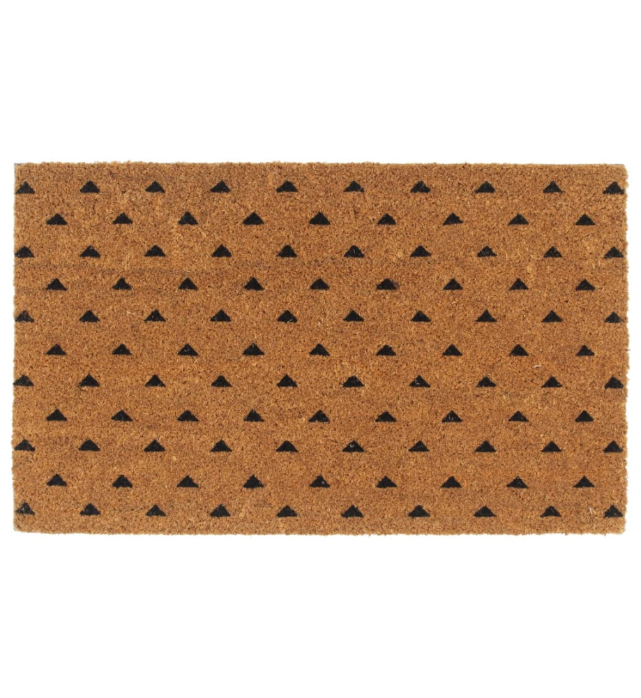 Tapis de porte naturel 45x75 cm fibre de coco touffeté